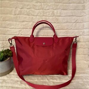 ✨Like New Longchamp Le Pliage Neo Medium Nylon Tote Bag